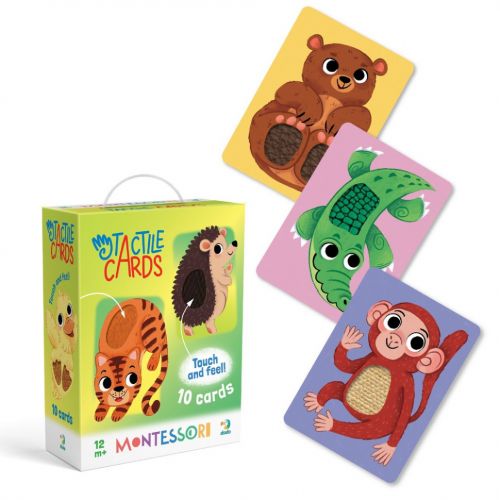 Mazuļu rotaļlietas Montessori taktilās kartītes “Dzīvnieku mazuļi”