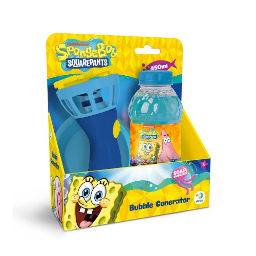 Spēle brīvā dabā Ziepju burbuļu ģenerators Sponge Bob 450 ml