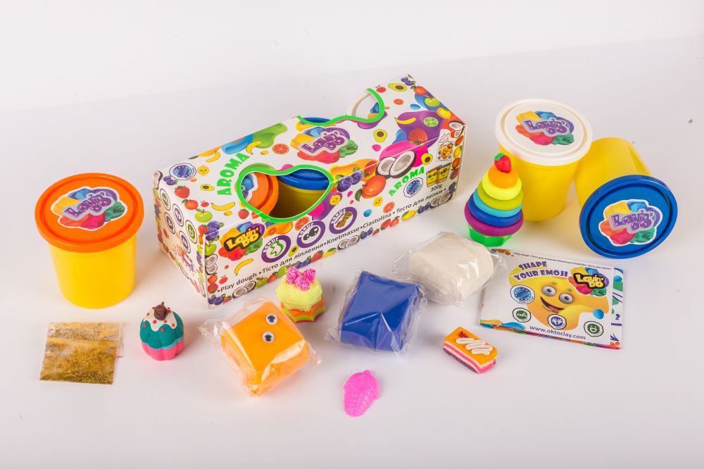 Play dough set Aroma 3 cups age 3 years + For boys For girls